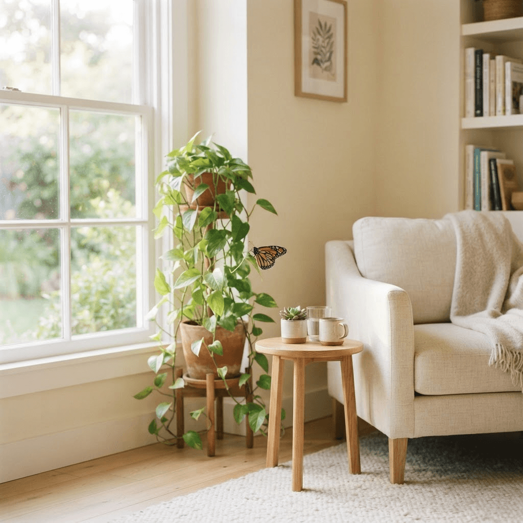 Calm picture of chair in office